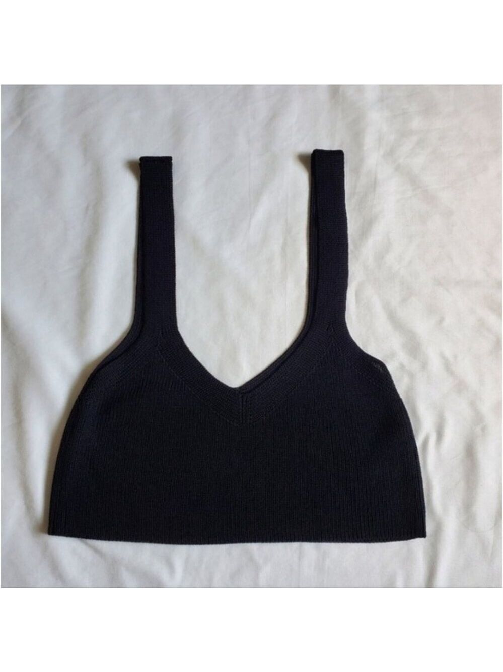 WILFRED Black Knitted Sleeveless Tank top Size Medium